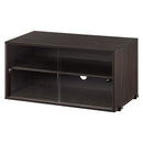 ユニットラック〔追加キャビネット〕 キャビネット 追加用 ユニットラック 本体別売 チェスト 木製 ガラス フラップ 扉 引き出し ラック 扉付き コード穴 シェルフ スチールラック ぼん家具