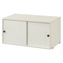 ユニットラック〔追加キャビネット〕 キャビネット 追加用 ユニットラック 本体別売 チェスト 木製 ガラス フラップ 扉 引き出し ラック 扉付き コード穴 シェルフ スチールラック ぼん家具