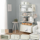 ユニットラック〔追加キャビネット〕 キャビネット 追加用 ユニットラック 本体別売 チェスト 木製 ガラス フラップ 扉 引き出し ラック 扉付き コード穴 シェルフ スチールラック ぼん家具