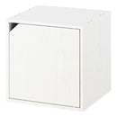 キューブボックス収納〔幅35cm・深型〕 キューブボックス 幅35cm おしゃれ 扉付き カラーボックス 収納ボックス 1段 A4 本棚 オープンラック 木製 スリム コンパクト 積み重ね ぼん家具