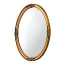 アンティーク調ミラー〔円形〕 鏡 壁掛け鏡 ウォールミラー 円形 丸 おしゃれ 姿見 壁掛けミラー 洗面鏡 丸鏡 大型 北欧 アンティーク ゴールド 化粧台 玄関 洗面台 ぼん家具