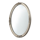 アンティーク調ミラー〔円形〕 鏡 壁掛け鏡 ウォールミラー 円形 丸 おしゃれ 姿見 壁掛けミラー 洗面鏡 丸鏡 大型 北欧 アンティーク ゴールド 化粧台 玄関 洗面台 ぼん家具