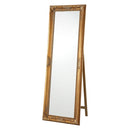 アンティーク調ミラー〔幅60cm〕 スタンドミラー 姿見鏡 全身鏡 おしゃれ 全身ミラー 姿見 大型鏡 アンティーク ゴールド 高さ180 幅60 大きめ 木製 レトロ 玄関 リビング 寝室 ぼん家具