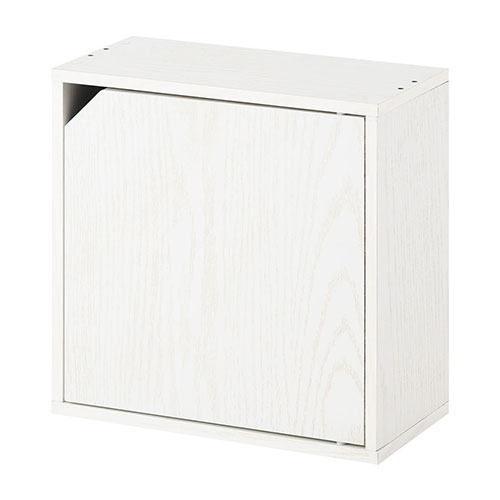 本棚　カラーボックス　薄型　コミックラック　木製　大容量　本収納　ホワイト ぼん家具 本棚 収納棚 カラーボックス 扉付き 薄型 おしゃれ スリム