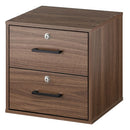 鍵付きキューブボックス収納〔幅35cm・深型〕 キューブボックス 扉付き 鍵付き カラーボックス 2段 1段 引き出し 収納ボックス a4 収納棚 おしゃれ 木製 ボックス 棚 cd dvd 本棚 約 幅35cm キューブラック ぼん家具