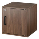 鍵付きキューブボックス収納〔幅35cm・深型〕 キューブボックス 扉付き 鍵付き カラーボックス 2段 1段 引き出し 収納ボックス a4 収納棚 おしゃれ 木製 ボックス 棚 cd dvd 本棚 約 幅35cm キューブラック ぼん家具