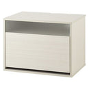 [ 幅60cm ] キューブボックス型テレビ台 テレビ台 ローボード おしゃれ キューブボックス キャビネット 収納 木製 北欧 引き出し 大容量 A4 フラップ扉 リビング 幅60 奥行40 高さ45 白 茶 ぼん家具