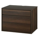 [ 幅60cm ] キューブボックス型テレビ台 テレビ台 ローボード おしゃれ キューブボックス キャビネット 収納 木製 北欧 引き出し 大容量 A4 フラップ扉 リビング 幅60 奥行40 高さ45 白 茶 ぼん家具