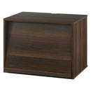 [ 幅60cm ] キューブボックス型テレビ台 テレビ台 ローボード おしゃれ キューブボックス キャビネット 収納 木製 北欧 引き出し 大容量 A4 フラップ扉 リビング 幅60 奥行40 高さ45 白 茶 ぼん家具