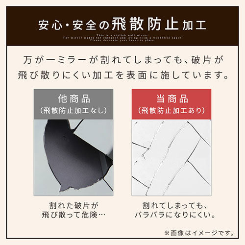 壁掛けラウンドミラー