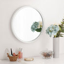 壁掛けラウンドミラー 壁掛け鏡 ウォールミラー ミラー 丸型 壁掛け 35cm 天然木 木枠 丸ミラー 壁 吊り下げ 姿見 玄関 小さめ 木製フレーム 木 飛散防止 フック付き ぼん家具