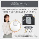 壁掛けラウンドミラー 壁掛け鏡 ウォールミラー ミラー 丸型 壁掛け 40cm おしゃれ ゴールド 丸ミラー 壁 吊り下げ 姿見 玄関 大きめ アルミフレーム 飛散防止 フック付き ぼん家具