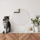 壁掛けラウンドミラー 壁掛け鏡 ウォールミラー ミラー 丸型 壁掛け 40cm おしゃれ ゴールド 丸ミラー 壁 吊り下げ 姿見 玄関 大きめ アルミフレーム 飛散防止 フック付き ぼん家具