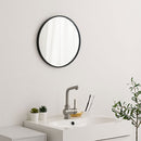 壁掛けラウンドミラー 壁掛け鏡 ウォールミラー ミラー 丸型 壁掛け 40cm おしゃれ ゴールド 丸ミラー 壁 吊り下げ 姿見 玄関 大きめ アルミフレーム 飛散防止 フック付き ぼん家具