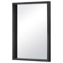 壁掛けミラー ウォールミラー 鏡 壁掛け おしゃれ 壁掛けミラー 北欧 姿見 大きめ 木製フレーム 天然木 軽量 幅45 高さ60 飛散防止 洗面 玄関 アンティーク モダン ぼん家具