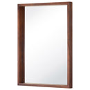 壁掛けミラー ウォールミラー 鏡 壁掛け おしゃれ 壁掛けミラー 北欧 姿見 大きめ 木製フレーム 天然木 軽量 幅45 高さ60 飛散防止 洗面 玄関 アンティーク モダン ぼん家具