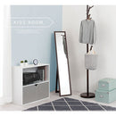 スタンドミラー〔幅23cm〕 姿見 全身鏡 スタンドミラー 全身 姿見鏡  おしゃれ 鏡 コンパクト ウッド ミラー 賃貸 スタンド鏡 玄関 かがみ 折りたたみ 飛散防止 キッズミラー ぼん家具