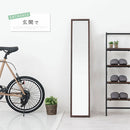 スタンドミラー〔幅23cm〕 姿見 全身鏡 スタンドミラー 全身 姿見鏡  おしゃれ 鏡 コンパクト ウッド ミラー 賃貸 スタンド鏡 玄関 かがみ 折りたたみ 飛散防止 キッズミラー ぼん家具