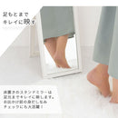 スタンドミラー〔幅23cm〕 姿見 全身鏡 スタンドミラー 全身 姿見鏡  おしゃれ 鏡 コンパクト ウッド ミラー 賃貸 スタンド鏡 玄関 かがみ 折りたたみ 飛散防止 キッズミラー ぼん家具