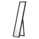 スタンドミラー〔幅27cm〕 スタンドミラー 姿見鏡 全身ミラー おしゃれ 鏡 コンパクト ウッド ミラー 姿見 賃貸 スタンド鏡 玄関 かがみ 折りたたみ 飛散防止 キッズミラー ぼん家具