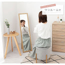 スタンドミラー〔幅27cm〕 スタンドミラー 姿見鏡 全身ミラー おしゃれ 鏡 コンパクト ウッド ミラー 姿見 賃貸 スタンド鏡 玄関 かがみ 折りたたみ 飛散防止 キッズミラー ぼん家具