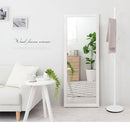 ウッドフレームミラー 姿見 全身ミラー 大型鏡 立て掛け アンティーク調 木製フレーム 全身鏡 おしゃれ 約 幅60 高さ160 大型ミラー スリム 飛散防止 大きい 鏡 賃貸 ぼん家具