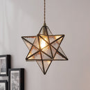 ペンダントライト 1灯 ガラス 星型 ペンダントライト ダイニングライト キッチンライト 星 ガラス 真鍮 内玄関 ライト 照明 吹き抜け キッチン照明 シンプル アンティーク noji ノジー ぼん家具