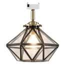 シーリングライト 1灯 ダイヤモンド型 照明器具 シーリング LED ライト 1灯 リビング照明 天井照明 おしゃれ 北欧 階段 廊下 キッチン トイレ 内玄関 アンティーク noji ノジー ぼん家具