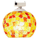 シーリングライト 1灯 ステンドグラス風 シーリングライト 小型シーリングライト 天井照明 丸型 1灯 モザイク ガラス キッチンライト 内玄関 キッチン照明 モロッカン調 アンティーク 華やか ぼん家具