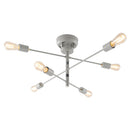 シーリングライト 6灯 シャンデリア シーリングライト LED おしゃれ 照明器具 天井照明 リビング照明 8畳 10畳 6灯 多灯 口金 e26 北欧 真鍮 メッキ アーム可動式 アンティーク ぼん家具