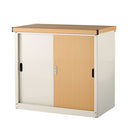 木目物置〔小〕 屋外収納庫 物置 小型 おしゃれ スチール物置 木目 幅93 奥行50 高さ83 屋外 倉庫 扉 引き戸 鍵付き ガーデン 収納 ロッカー コンテナ 格納庫 収納庫 防水 防錆 ぼん家具