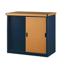 木目物置〔小〕 屋外収納庫 物置 小型 おしゃれ スチール物置 木目 幅93 奥行50 高さ83 屋外 倉庫 扉 引き戸 鍵付き ガーデン 収納 ロッカー コンテナ 格納庫 収納庫 防水 防錆 ぼん家具