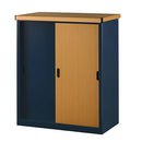 木目物置〔中〕 屋外収納庫 物置 スチール物置 木目 小型 屋外 おしゃれ スチール 棚 大容量 鍵付き 倉庫 庭 ベランダ 防錆 防水 引き戸 スライド DIY 防災用品 収納 ぼん家具