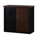 木目物置〔大〕 屋外収納庫 スチール物置 木目 大型 屋外 物置 おしゃれ スチール 棚 大容量 鍵付き 倉庫 庭 ベランダ 防錆 防水 引き戸 スライド DIY 収納 縦型 横型 ぼん家具