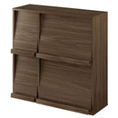 ディスプレイラック ディスプレイラック フラップチェスト 本棚 扉付き コミックラック 収納 おしゃれ 木製 ブックシェルフ スリム A4 雑誌 漫画 省スペース 北欧 ぼん家具