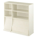 ディスプレイラック ディスプレイラック フラップチェスト 本棚 扉付き コミックラック 収納 おしゃれ 木製 ブックシェルフ スリム A4 雑誌 漫画 省スペース 北欧 ぼん家具