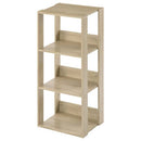 オープンラック〔幅40cm〕 オープンラック 3段 可動棚 収納棚 スリム シェルフ 木目調 ディスプレイ リビング 北欧 ぼん家具