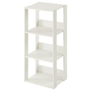 オープンラック〔幅40cm〕 オープンラック 3段 可動棚 収納棚 スリム シェルフ 木目調 ディスプレイ リビング 北欧 ぼん家具