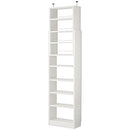 つっぱり式壁面収納ラック 本体〔深型〕幅60cm×奥行19cm 本棚 突っ張り式 9段 可動棚  壁面収納 大容量 収納棚 ブックシェルフ 地震対策 A4 ぼん家具