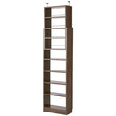 つっぱり式壁面収納ラック 本体〔深型〕幅60cm×奥行19cm 本棚 突っ張り式 9段 可動棚  壁面収納 大容量 収納棚 ブックシェルフ 地震対策 A4 ぼん家具