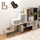 ディスプレイラック パズルラック L型 木製 本棚 オープンラック シェルフ 多目的収納 ディスプレイ ぼん家具