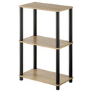 オープンラック オープンラック 3段  組立簡単 収納棚 薄型 シェルフ 隙間収納 木目調 サイドラック A4 ぼん家具