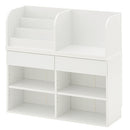 2WAY収納ラック 2way 絵本ラック おもちゃ箱 絵本棚 子ども おしゃれ コンパクト ランドセルラック 本棚 ランドセル 収納 ラック 木製 おもちゃラック キッズルーム ぼん家具