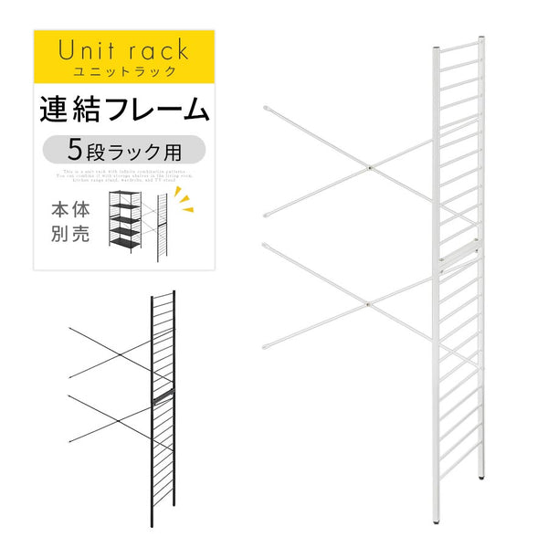 ユニットラック〔追加連結フレーム・5段ラック用〕