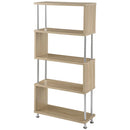 オープンラック〔4段タイプ〕 オープンラック DVDラックCDラックDVD収納コミックラックデザイン家具壁面収納木目調シェルフ多目的ラック本収納 オープンラック 4段タイプ ぼん家具