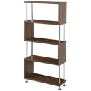 オープンラック〔4段タイプ〕 オープンラック DVDラックCDラックDVD収納コミックラックデザイン家具壁面収納木目調シェルフ多目的ラック本収納 オープンラック 4段タイプ ぼん家具