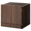 木製クローゼット〔上置〕 クローゼット 上置き 収納棚 扉 木製 収納 おしゃれ 衣類収納 衣類ラック 洋服ラック 取っ手 スリム 天井つっぱり 転倒防止 横揺れ防止 幅60 ぼん家具