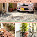 チェーンポール〔2本セット〕 チェーンスタンド 車止め 2本セット チェーンポール おしゃれ 駐車場 置くだけ 工事不要 diy 玄関 庭 ぼん家具