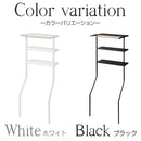 立て掛けランドリーシェルフ TOWER 山崎実業 ランドリーラック 洗濯機上 収納 3段 ラック 脱衣所 洗面所 棚 サニタリー収納 タオル収納 ハンガーラック 省スペース 山崎実業