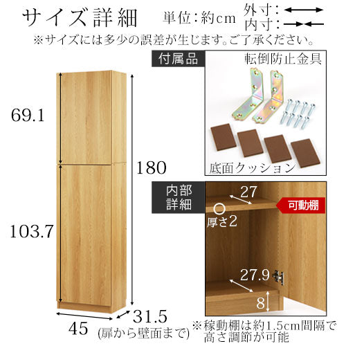 壁面収納〔幅45cm・本体〕